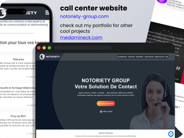 call Center Website